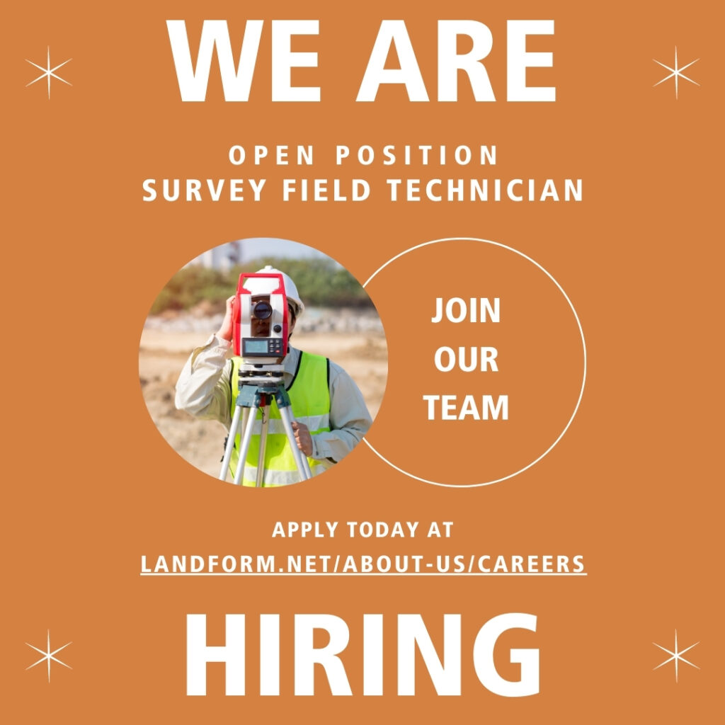 Now Hiring Minneapolis Elk River Eagan Landform Land Surveying